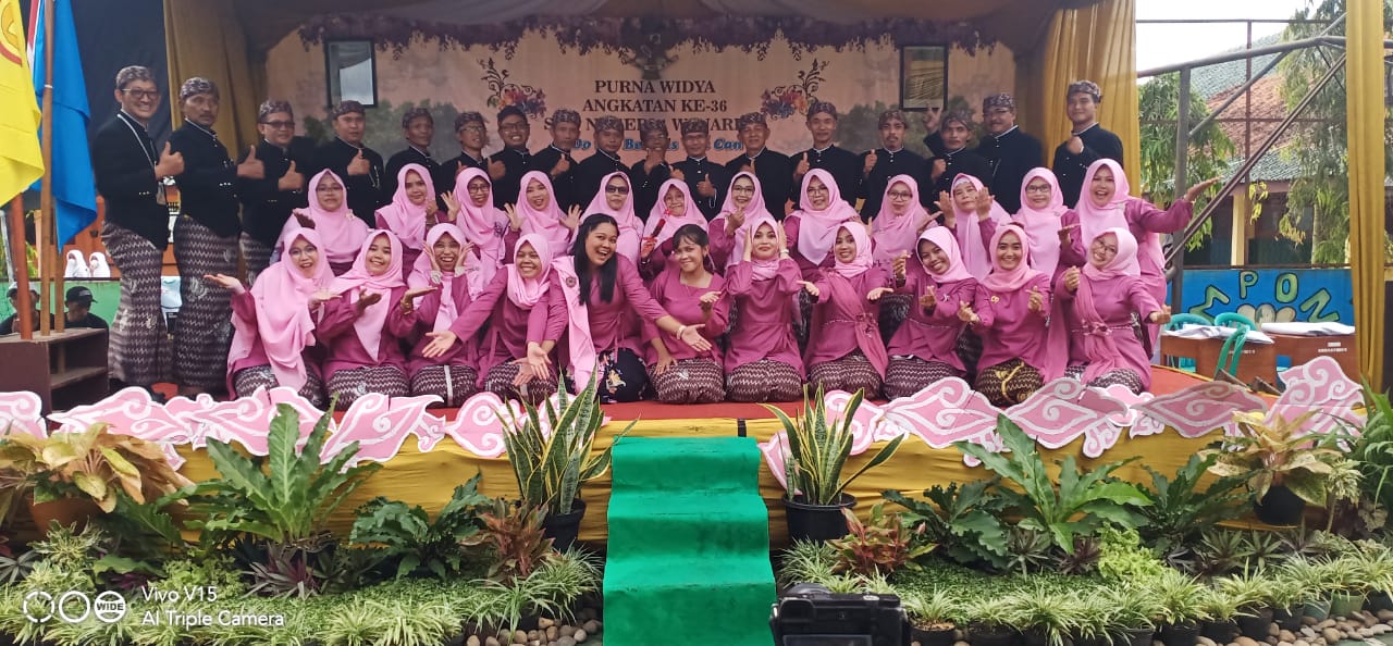 Wisuda Purna Widya SMPN 1 Wanareja Lulus 100%